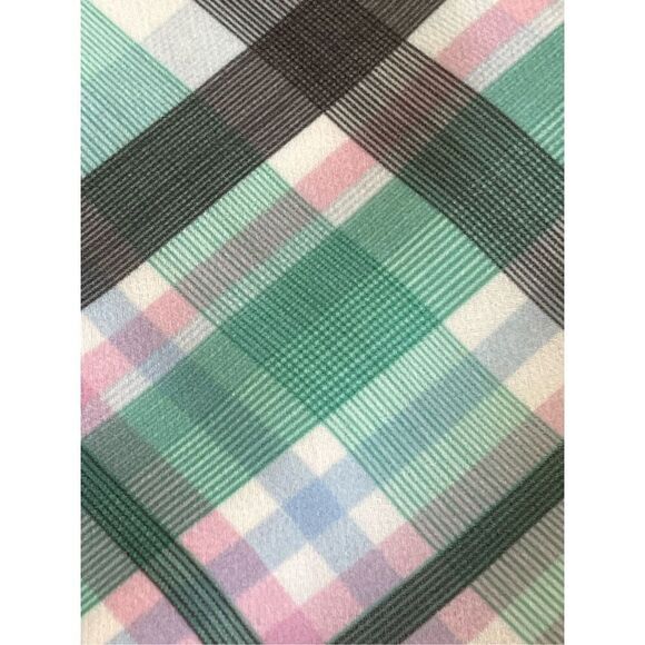 Ann Taylor Pastel Plaid Drop Waist Flutter Sleeve Shift Dress Sz 4 - Picture 6 of 7